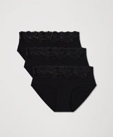 lace waist brief 3-pack