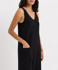 cool stretch cropped jumpsuit