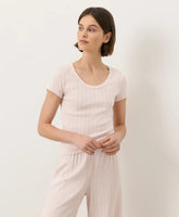clearance pointelle scoop neck tee