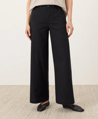 clearance stretch twill wide leg pant