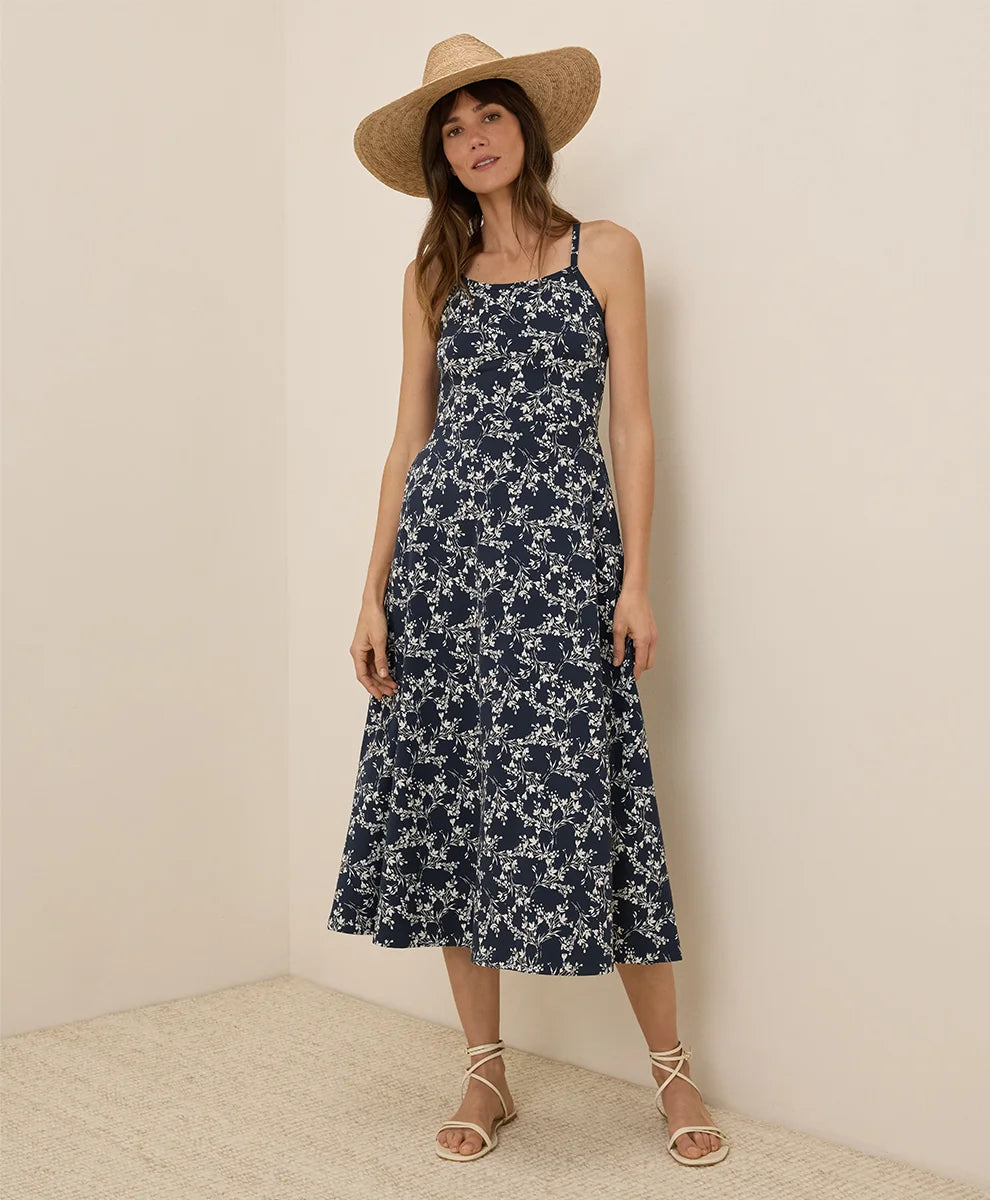 clearance fit & flare midi dress