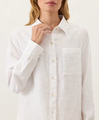 clearance linen relaxed shirt