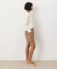 clearance stretch poplin short